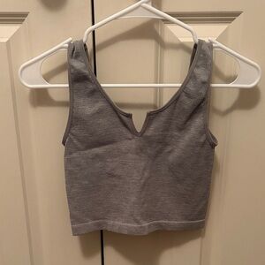 Gray Women's Crop Top